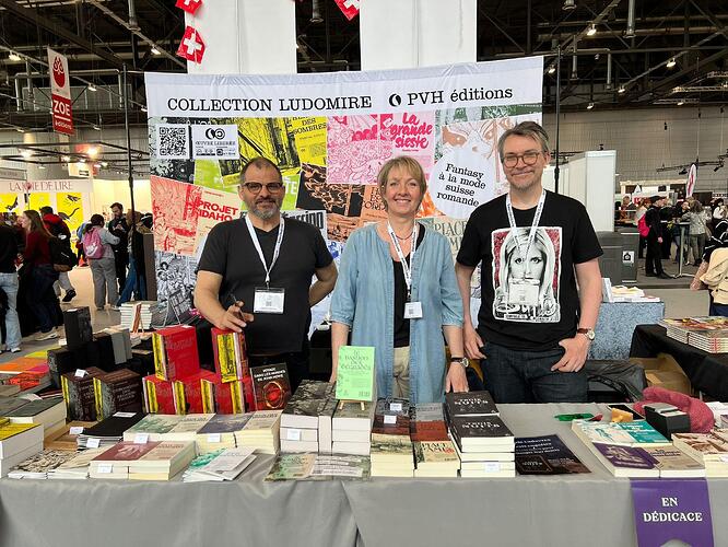 Stand PVH avec Sara, Adrien et Luc